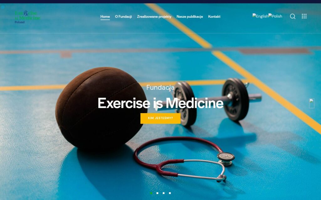 Strona Fundacji Exercise is Medicine Polska